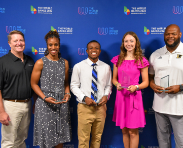 World Games honored high school coaches and athletes of the year award recipients